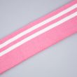 Striped ribbing 6 cm / Pink White