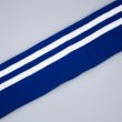 Striped ribbing 6 cm / Royal Blue White