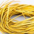 Leather ribbon / Yellow