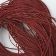 Leather ribbon / Red