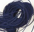 Leather ribbon / Dark Blue