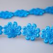 Big flower ribbon / Turquise