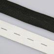 Elstic with Buttonholes / White