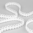 Elastic with D ring 18 mm / white
