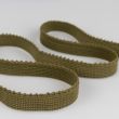 Elastic with a lace 14 mm / khaki