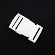 Plastic snap buckle 30 mm / 101 White