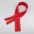 5 mm Zipper S5 open- ended  with decorativ slide 40 cm / 148 Red