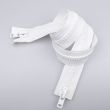 8 mm Zipper T8 2 sliders 80cm / 101 White