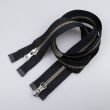 Metallic Zipper M5, 2 sliders 80 cm / Black- Nickel