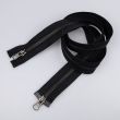 Metallic Zipper M5, 2 sliders 85 cm / Black-oxide