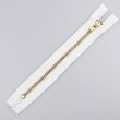 4 mm zipper for jeans 15-16 cm / White-Gold