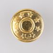 Jeans button STARS 15 mm / gold