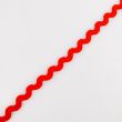 Cross grain ribbon zigzag 5mm / 148 Red