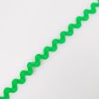 Cross grain ribbon zigzag 5mm / 243 Green
