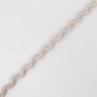 Cross grain ribbon zigzag 5mm / 310 Grey
