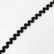 Cross grain ribbon zigzag 5mm / 332 Black