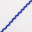 Cross grain ribbon zigzag 5mm / 340 Blue