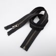 Metallic Zipper M5 open-ended 55 cm / Black- Oxide