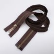 Metallic Zipper M5 open-ended 85 cm / 304 Brown- Oxide