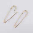 Decorative safety pin 50 mm / gold