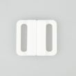 Plastic bikini bra fastener / 18 mm / 29202-101 White