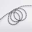 Crepe Cord 3,2 mm / 332-101 Black/White