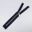Metallic Zipper M3 closed-ended 16 cm / Blue 330- Nickel