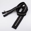 Metallic Zipper M3 closed-ended 50 cm / Black- Nickel