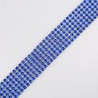 Decorative Rhinestone cord trim 30 mm / Blue 223
