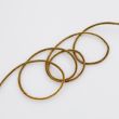 Metallic cord, 3 mm / black gold