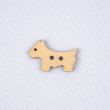 Wooden button / Dog