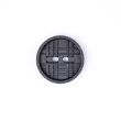 Button / Embossed Vintage / 20 mm / Black