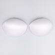Anatomically shaped bra cups / Lycra F / White