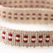Ornamental ribbon 19 mm / Taupe-red