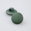 Shank button made of recycled materials 13 mm / Dark green