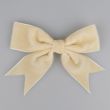 Velvet bow ribbon / Ivory
