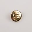 Shank button 18 mm / Shank button, Gold