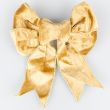 Gold Edge Velvet Bow 17 x 21cm / Champagne