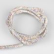 Rhinestone cord trim 6 mm / Iridescent silver