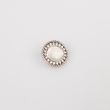 Metal shank strass button 18 mm / Silver