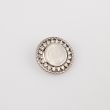 Metal shank strass button 23 mm / Silver