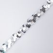 Sequin ribbon bundle 2.5 m / 15 mm / Silver