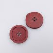 Simple button with border 25 mm / Dark red