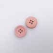 Simple button with border 15 mm / Old pink