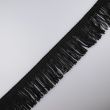 Viscose dress fringe 5 cm / Black