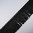 Viscose dress fringe 10 cm / Black