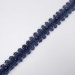 Guipure lace with pearl 30 mm / Navy Blue