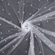 Embroidered Pearl Tulle / White