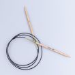 KnitPro Wooden circular knitting needles Basix Beech 100 cm / 4.50 mm