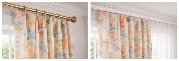 Curtain rod or track?